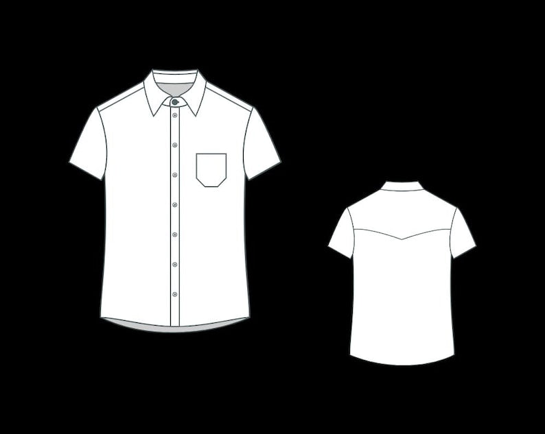 Boy's Shirt Sewing Pattern, Kids Sewing Pattern, Boy's Shirt Pattern, Shirt Pattern For Kids, Simple Shirt pattern for kids, 2-16 years