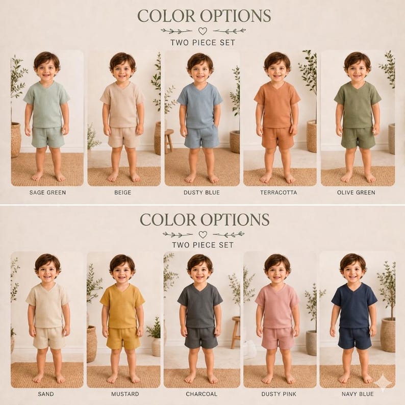 Kids Top & Shorts Sewing Pattern PDF | Toddler Outfit Pattern | Easy Beginner Sewing Pattern | Summer Tow Piece Set | Sizes 1-10 Years