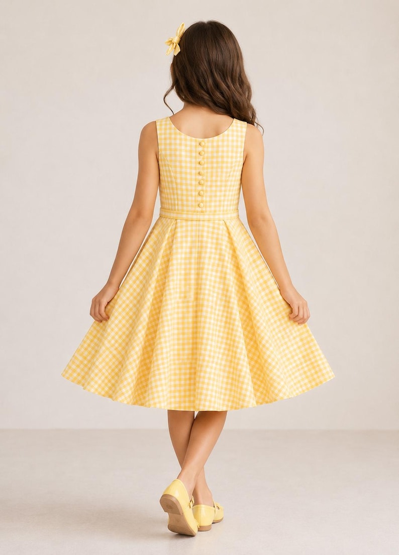 Girls Sundress Sewing Pattern, Twirl Dress for Kids, Summer Outfit PDF, Ages 2-16